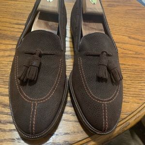 Brown Ferragamo tassel loafers. Size 9.5